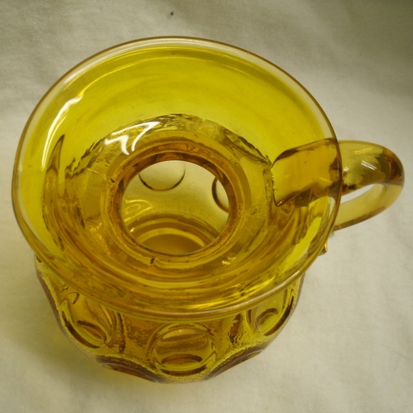 Vintage Kanawha Glass Thumbprint Pitcher Creamer - Picture 6 of 8